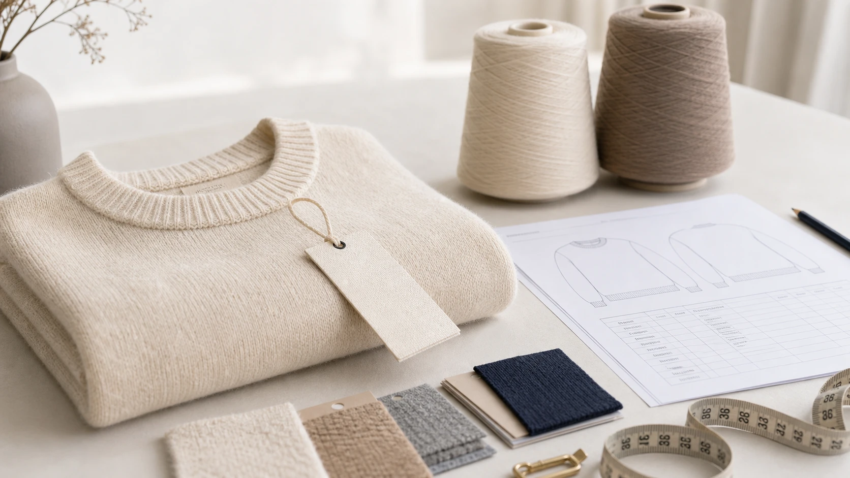 Private label sweater manufacturer developing custom knitwear for European brands